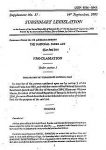この文書は、2005年9月16日にタンザニア政府によって公告された「国立公園法(補助法)」。この補助法は、キリマンジャロ山の南山麓から東山麓（モシ県からロンボ県）にかけての、キリマンジャロ国立公園の境界線を再定義したもの。この法律によって引き直された目に見えぬ１本の線が、いま山麓に住む村人たちを苦しめている。
